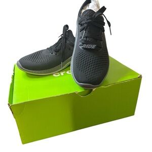 NIB CROCS LiteRide 360 Pacer Men's Black Athletic Sneakers Sz 10